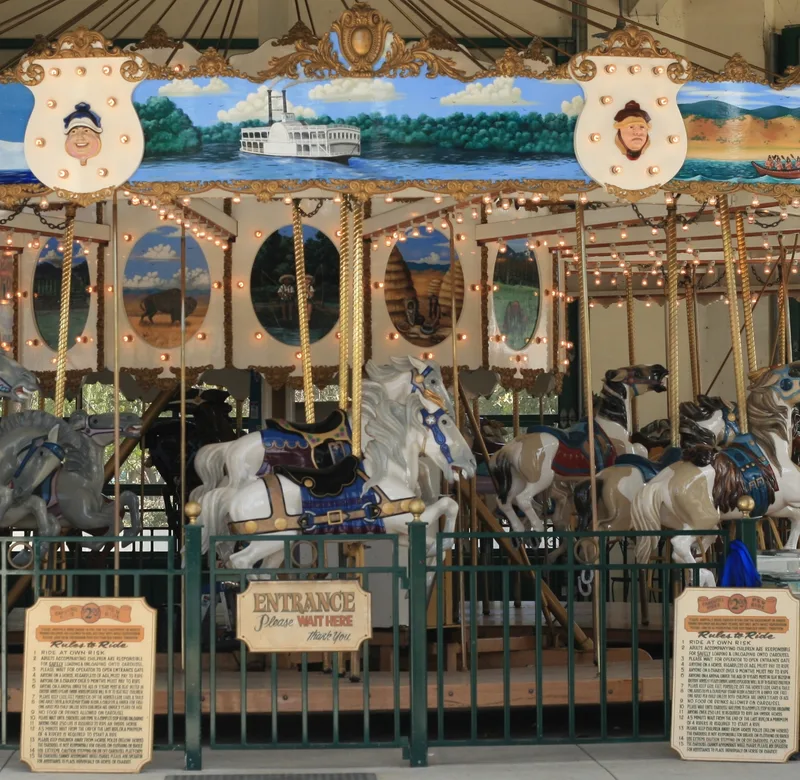 Herschell, Allan, 3-Abreast Carousel, Santa Barbara, California