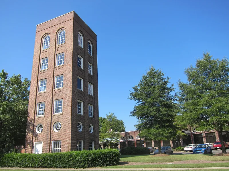 City Garage Yard and Fire Drill Tower, Durham, North Carolina