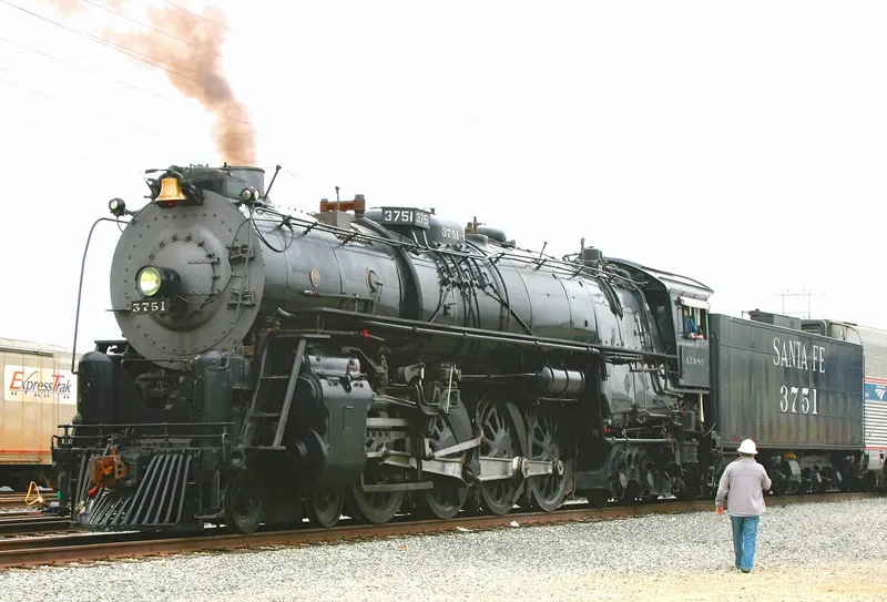 Atchison, Topeka, and Santa Fe Railway Steam Locomotive No. 3751, Los Angeles, California