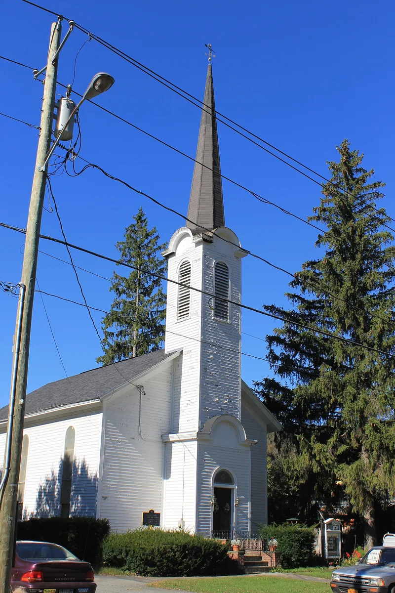 Roscoe Presbyterian Church and Westfield Flats Cemetery, Roscoe, New York