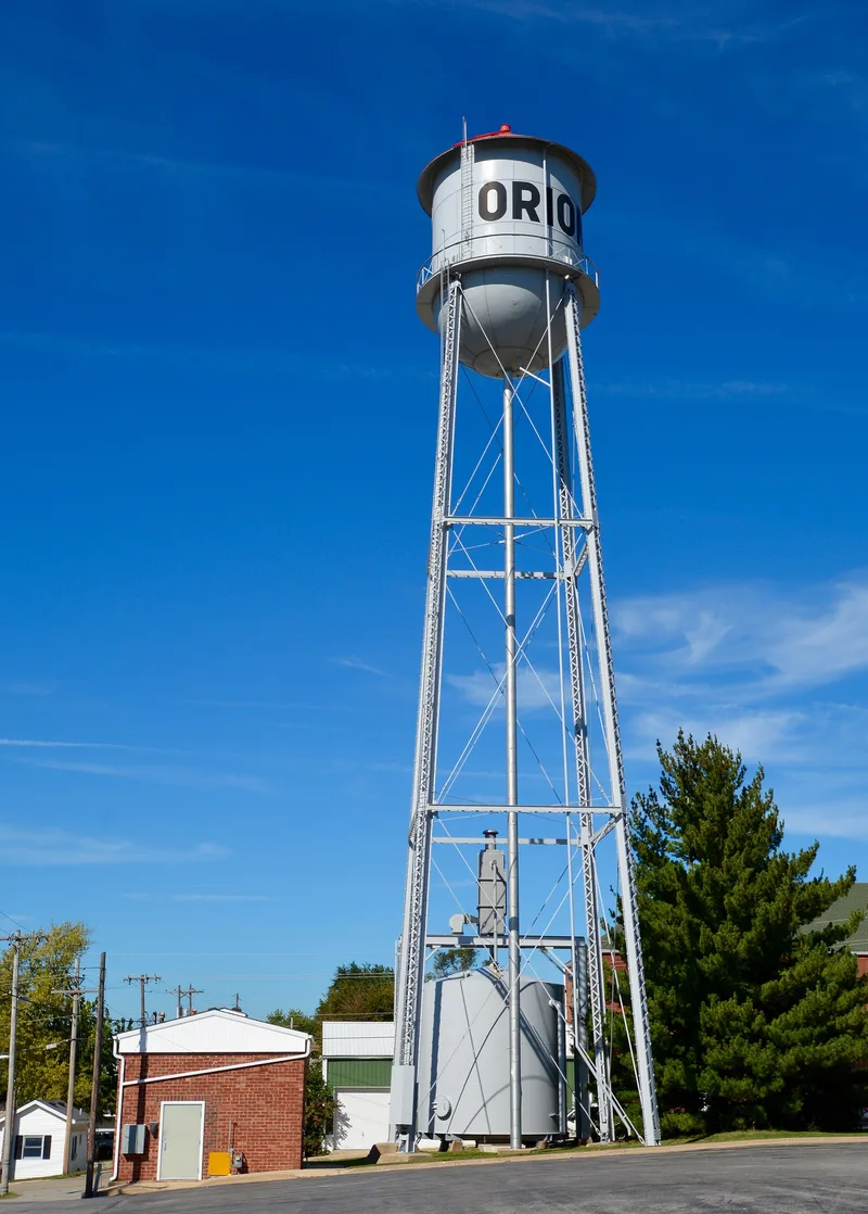 West Water Tower and Ground Storage Tank, Orion, Illinois