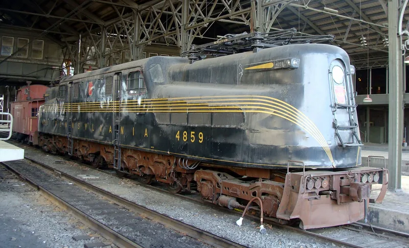 Pennsylvania Railroad GG1 Streamlined Electric Locomotive #4859, Harrisburg, Pennsylvania