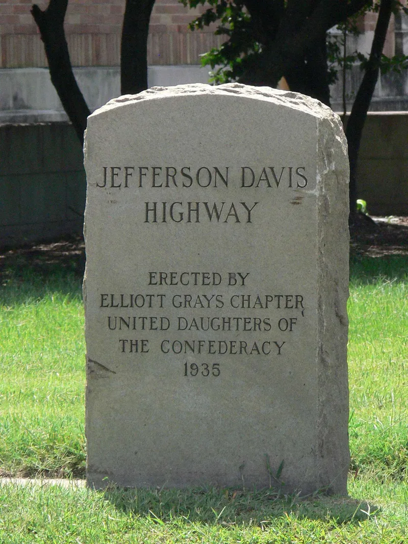 Maury Street Marker, Jefferson Davis Highway, Richmond (Independent City), Virginia