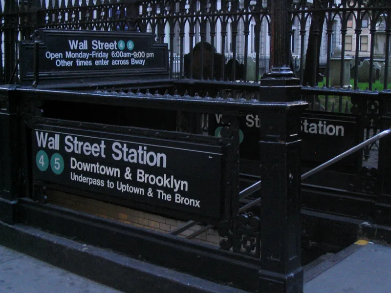 Wall Street Subway Station (IRT), New York, New York