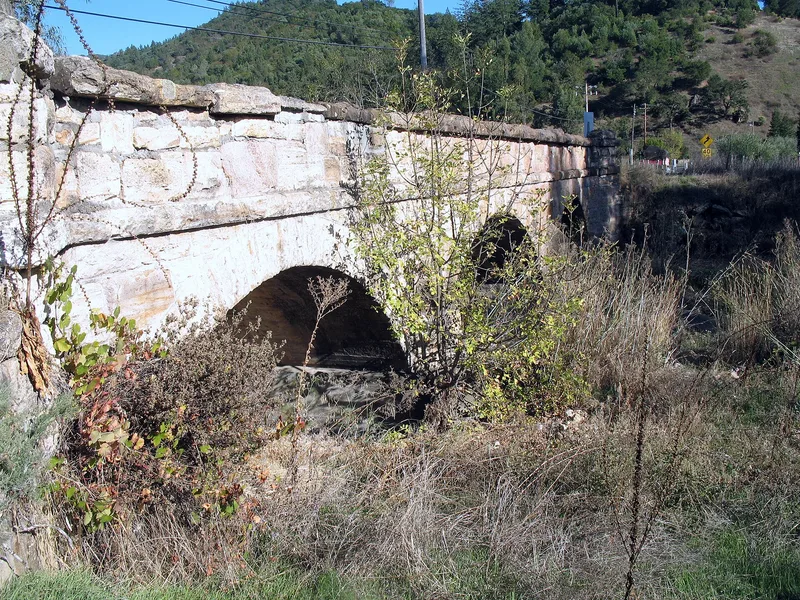 Garnett Creek Bridge on Greenwood Avenue, Calistoga, California