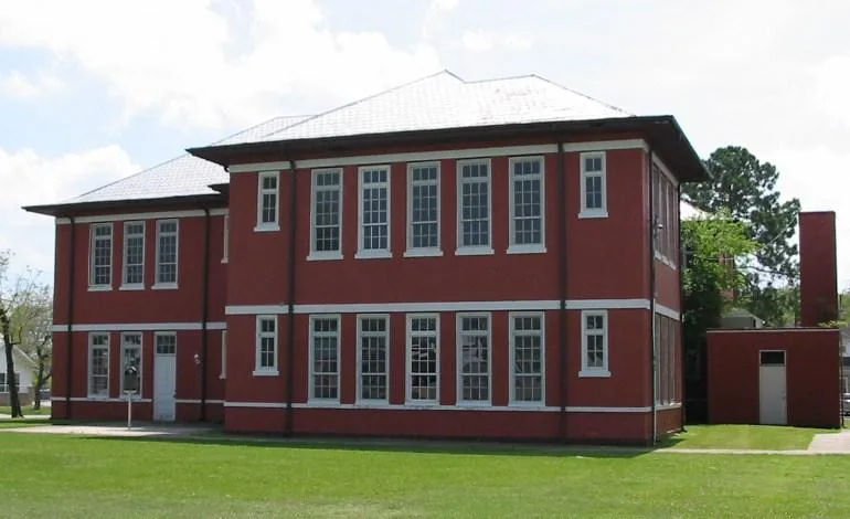 Red Schoolhouse, Old, Trinity, Texas