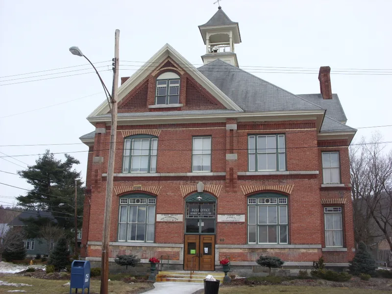 Newwark Valley Municipal Building and Tappan-Spaulding Memorial Library, Newark Valley, New York