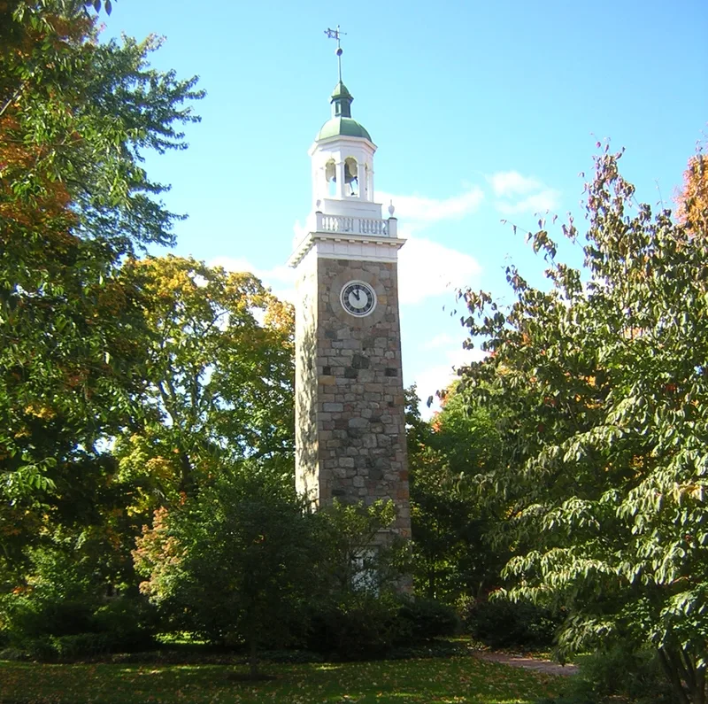 Elm Park and Isaac Sprague Memorial Tower, Wellesley, Massachusetts