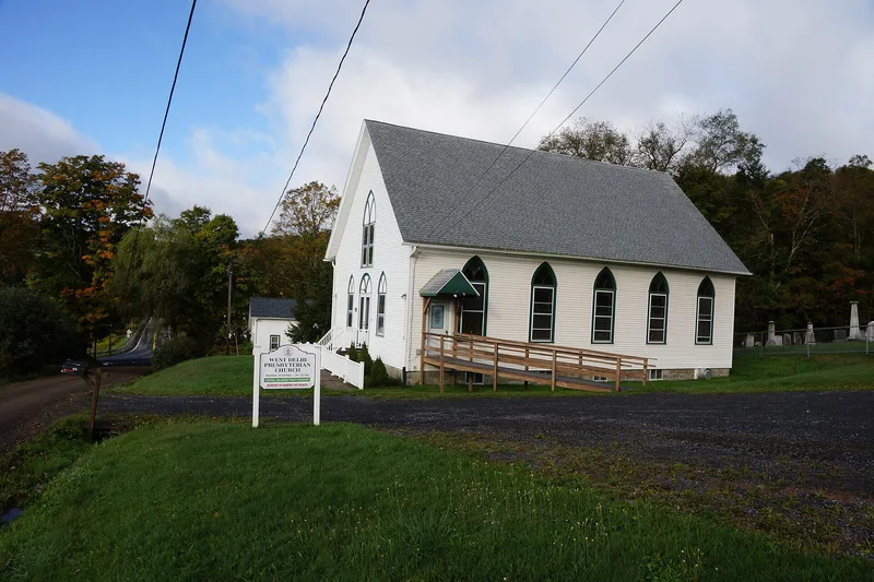 West Delhi Presbyterian Church, Manse, and Cemetery, West Delhi, New York