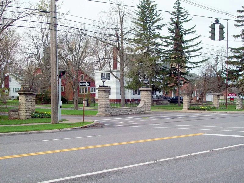 Entranceway at Main Street at High Park Boulevard, Amherst, New York