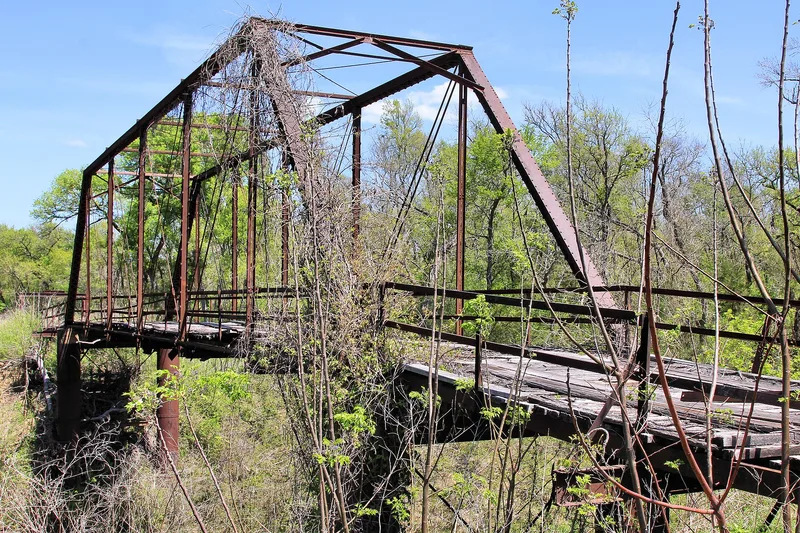 Lower Elgin Road Bridge at Wilbarger Creek, Utley, Texas