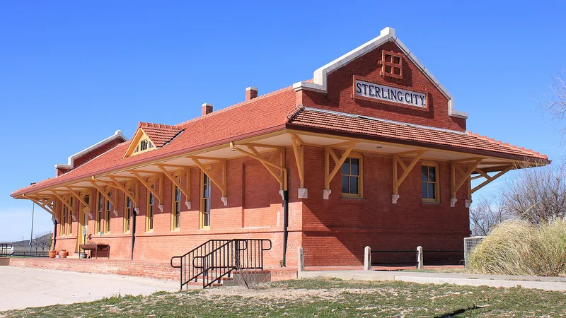 Sterling City Gulf, Colorado & Santa Fe Railway Passenger Depot, Sterling City, Texas