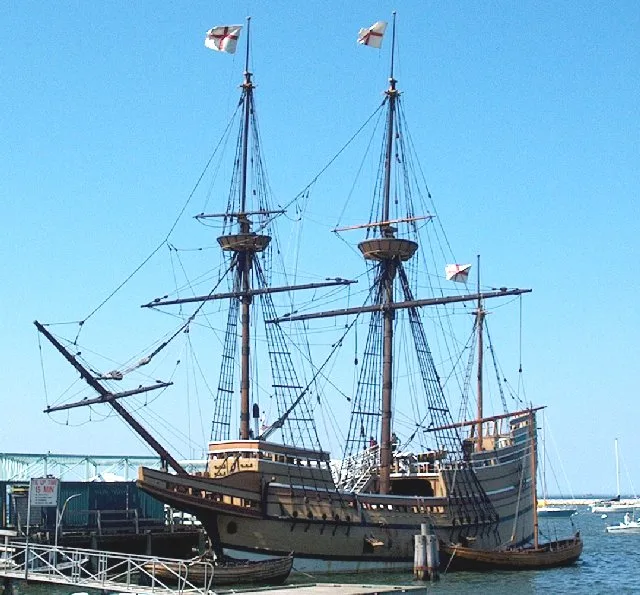 MAYFLOWER II (square-rigged sailing ship), Plymouth, Massachusetts