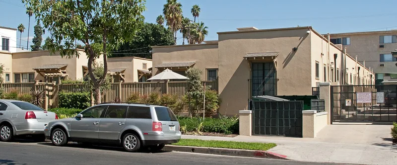 Bungalow Court at 1554 N. Serrano Avenue, Los Angeles, California
