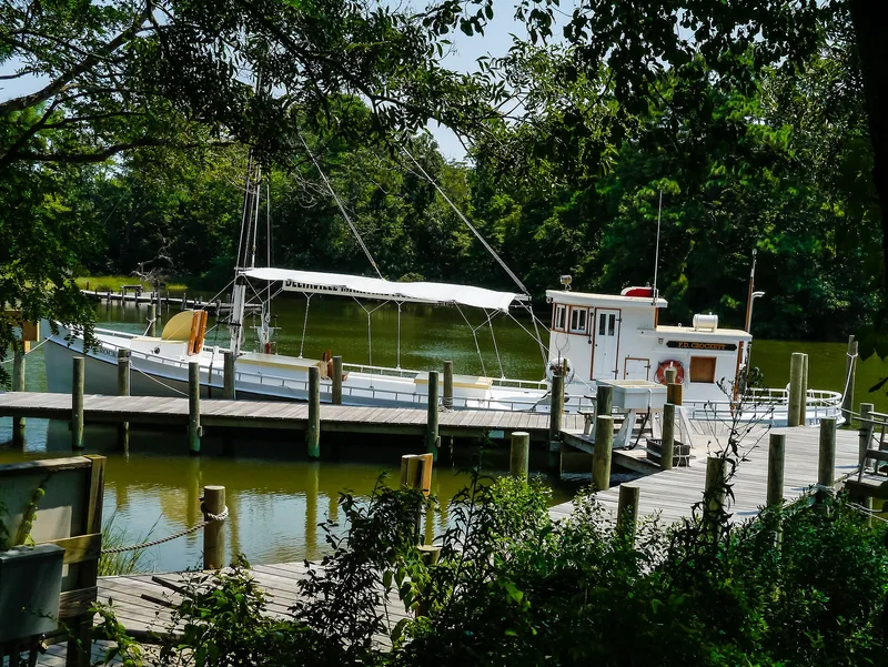 F.D. CROCKETT (log deck boat), Deltaville, Virginia