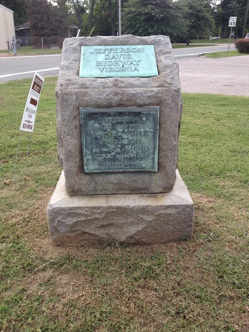 Ashland UDC Jefferson Davis Highway Marker, Glen Allen, Virginia