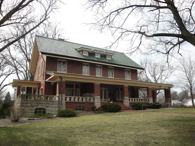 Van Leer, Margaret and Bird, Broadview Mansion, Normal, Illinois