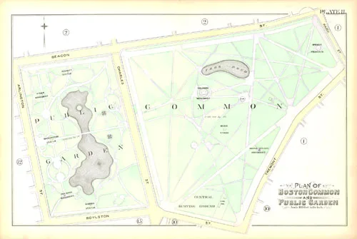 Boston Common and Public Garden, Boston, Massachusetts