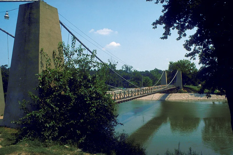 General Dean Suspension Bridge, Carlyle, Illinois