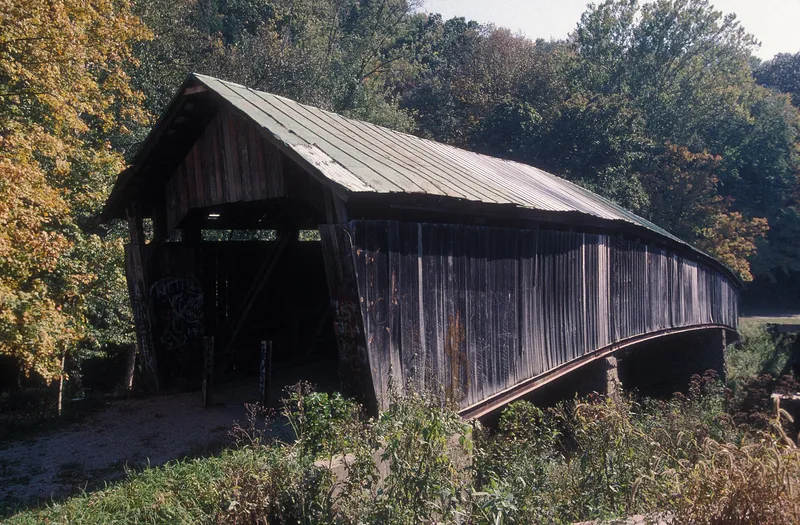 Ponn Humpback Covered Bridge, Wilkesville, Ohio