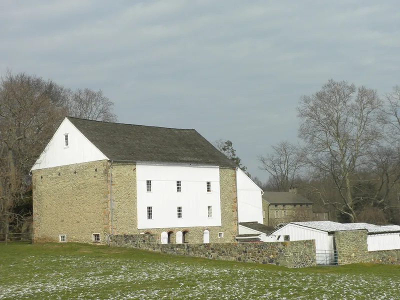 Davis, Daniel, House and Barn, Birmingham, Pennsylvania