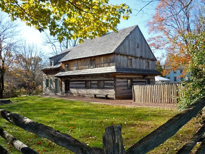 Morgan, Edward, Log House, Kulpsville, Pennsylvania