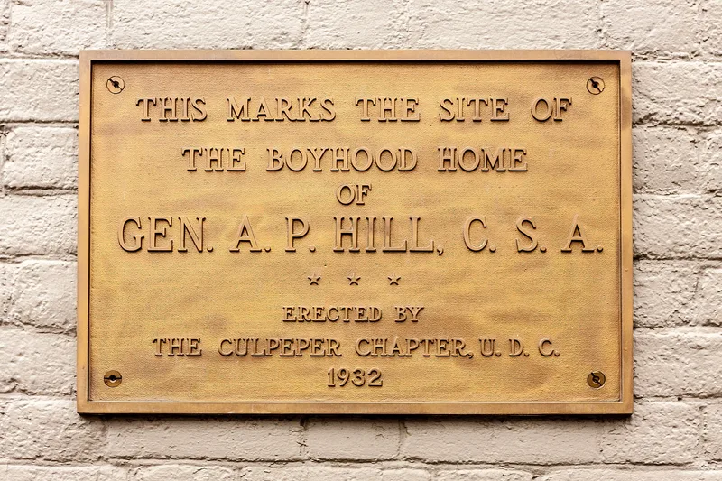Hill, A. P., Boyhood Home, Culpeper, Virginia