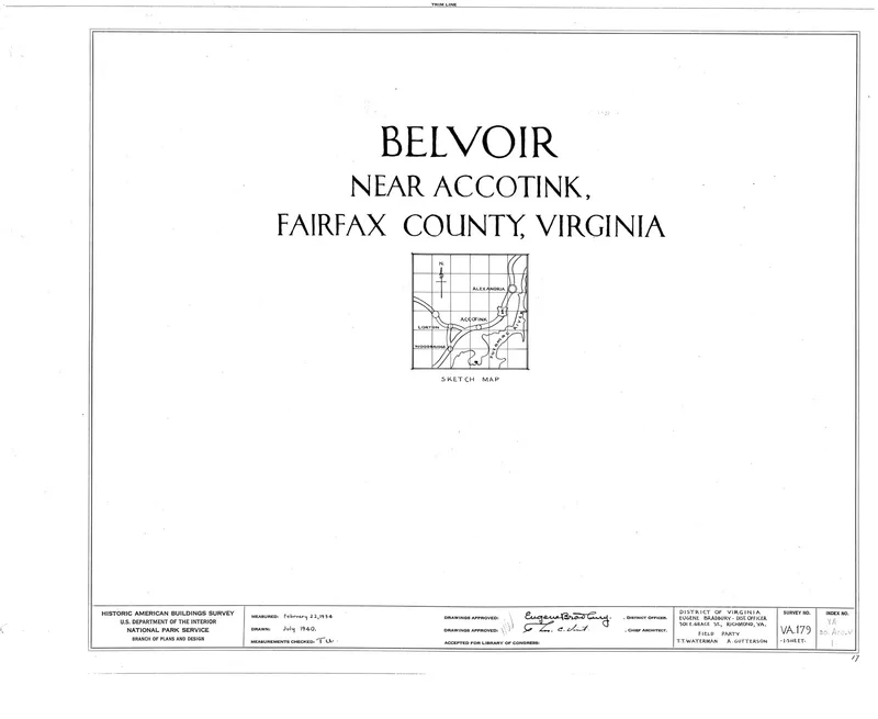 Belvoir Mansion Ruins and the Fairfax Grave, Fort Belvoir, Virginia