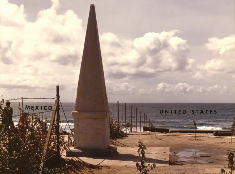 Initial Point of Boundary Between U.S. and Mexico, San Diego, California