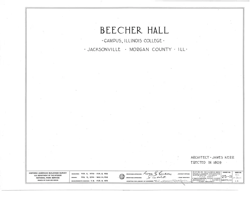 Beecher Hall, Illinois College, Jacksonville, Illinois