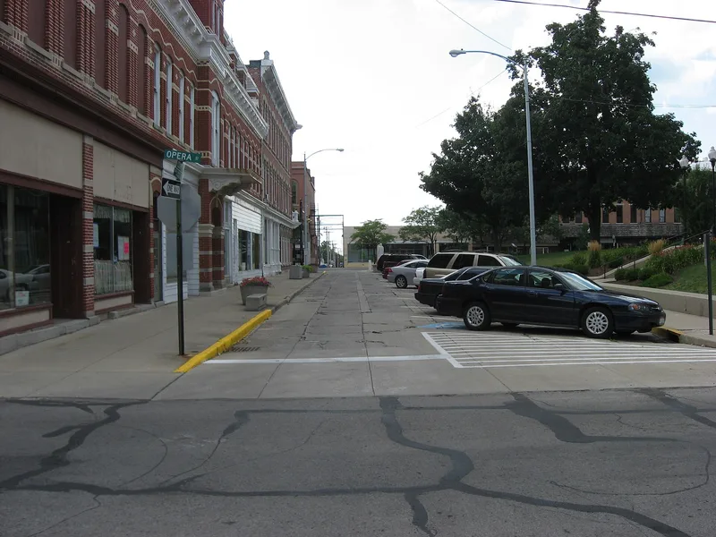 First Concrete Street In U.S., Bellefontaine, Ohio