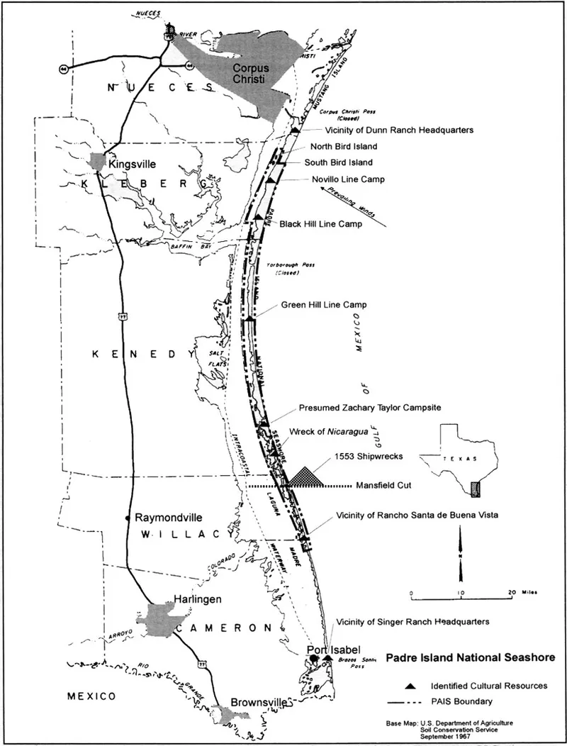 Mansfield Cut Underwater Archeological District, Port Isabel, Texas