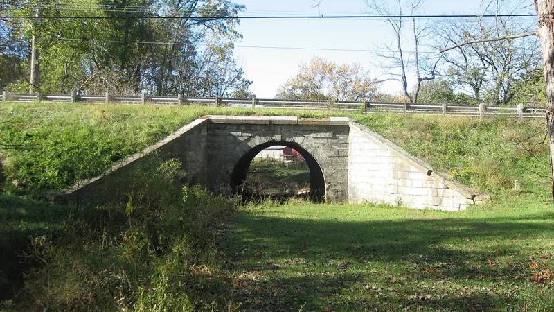 Old Stone Arch, National Road, Marshall, Illinois