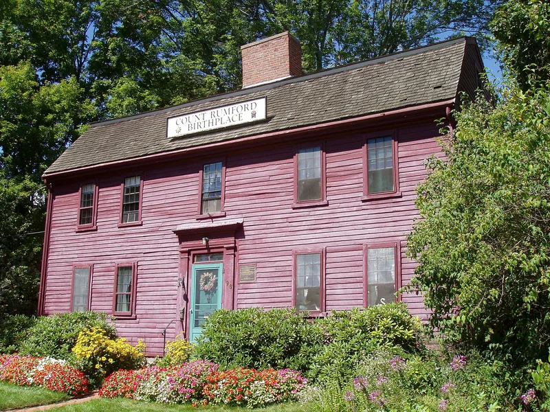 Rumford, Count, Birthplace, Woburn, Massachusetts