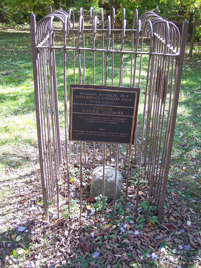 Benjamin Banneker: SW 9 Intermediate Boundary Stone, Arlington, Virginia