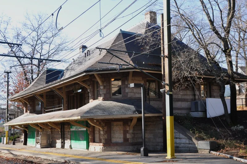 Woodland, Newton Highlands, and Newton Centre Railroad Stations, and Baggage and Express Building, Massachusetts