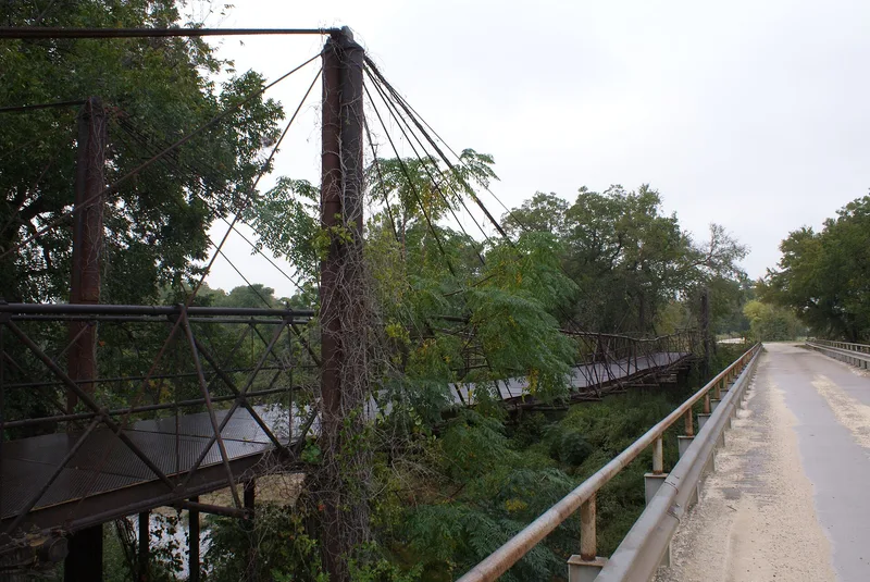 Bluff Dale Suspension Bridge, Bluff Dale, Texas