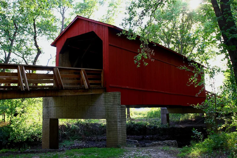 Sugar Creek Covered Bridge, Chatham, Illinois