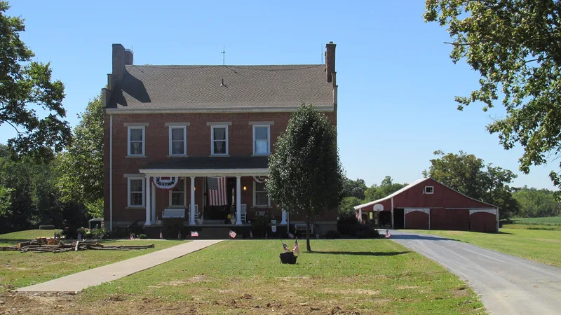 Buckner, Dr. Philip, House And Barn, Georgetown, Ohio