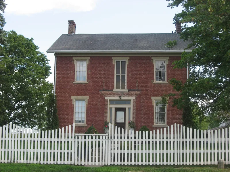 Baumgardner, William, House and Farm Buildings, New Carlisle, Ohio
