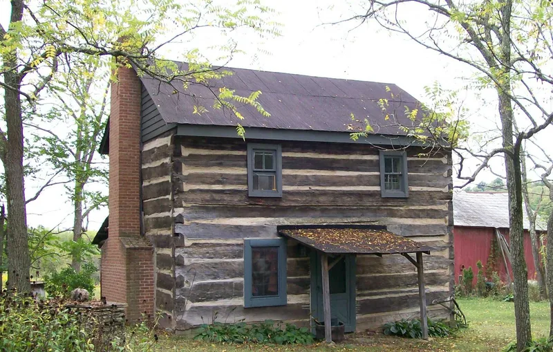 Williams, Abner, Log House, Lashley, Ohio