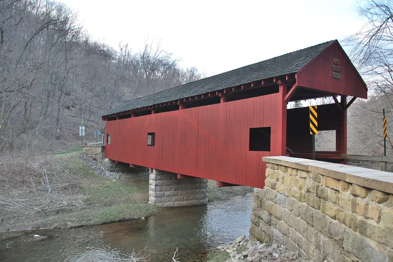 Miller, Longdon L., Covered Bridge, West Finley, Pennsylvania