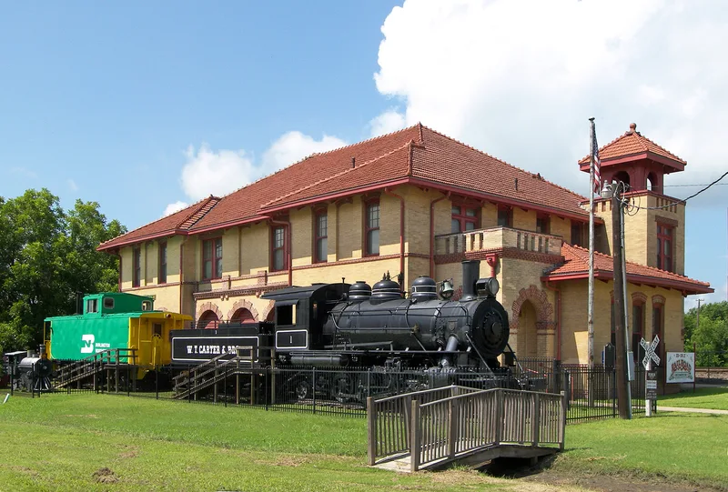 Trinity and Brazos Valley Railroad Depot and Office Building, Teague, Texas