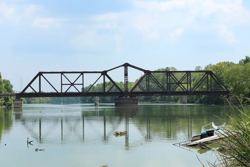 Riverside Swinging Bridge, Riverside, Texas