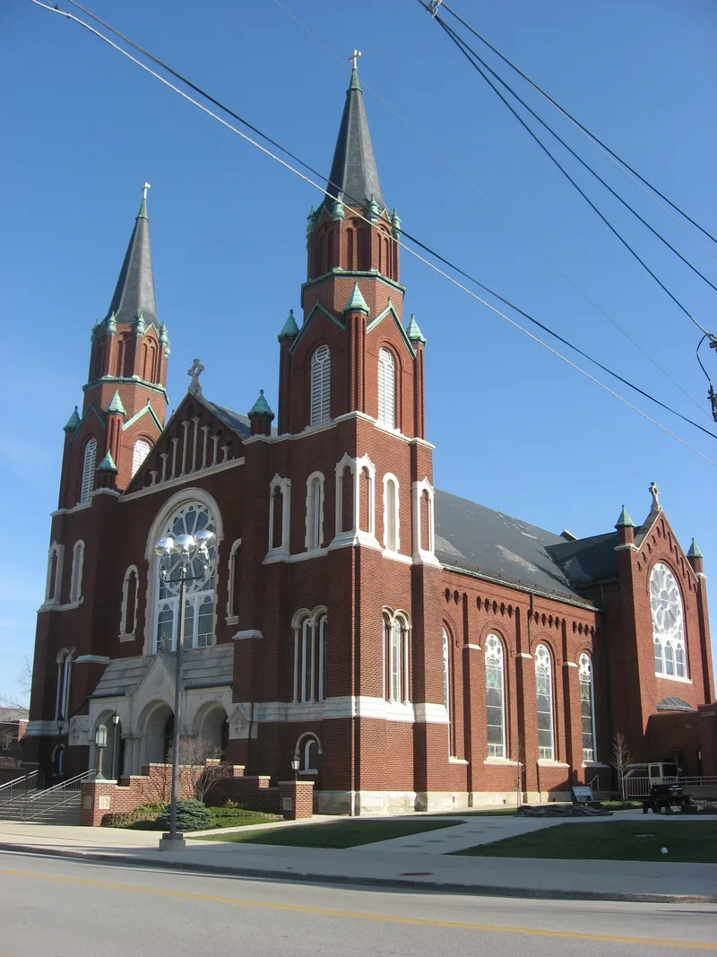 St. Joseph Catholic Church and School, Wapakoneta, Ohio
