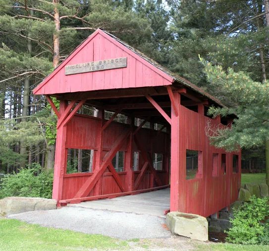 Devil's Den, McClurg Covered Bridge, Paris, Pennsylvania