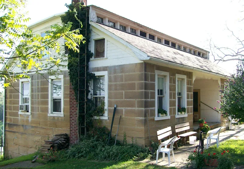 Kindleberger, Frederick, Stone House and Barn, Clarington, Ohio