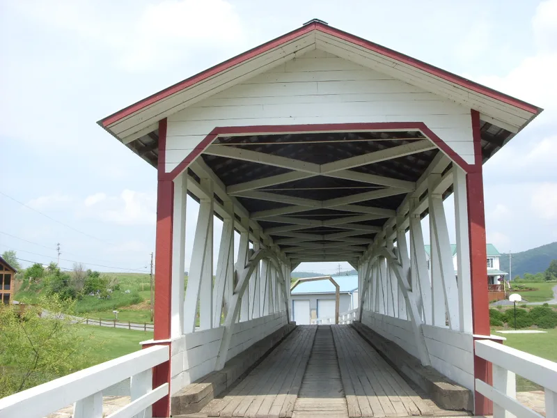 Halls Mill Covered Bridge, Hopewell, Pennsylvania