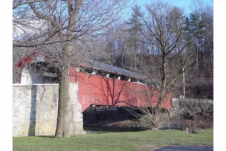 Manasses Guth Covered Bridge, Orefield, Pennsylvania