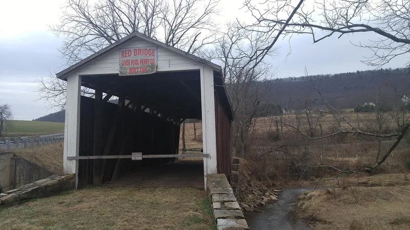 Red Covered Bridge, Liverpool, Pennsylvania